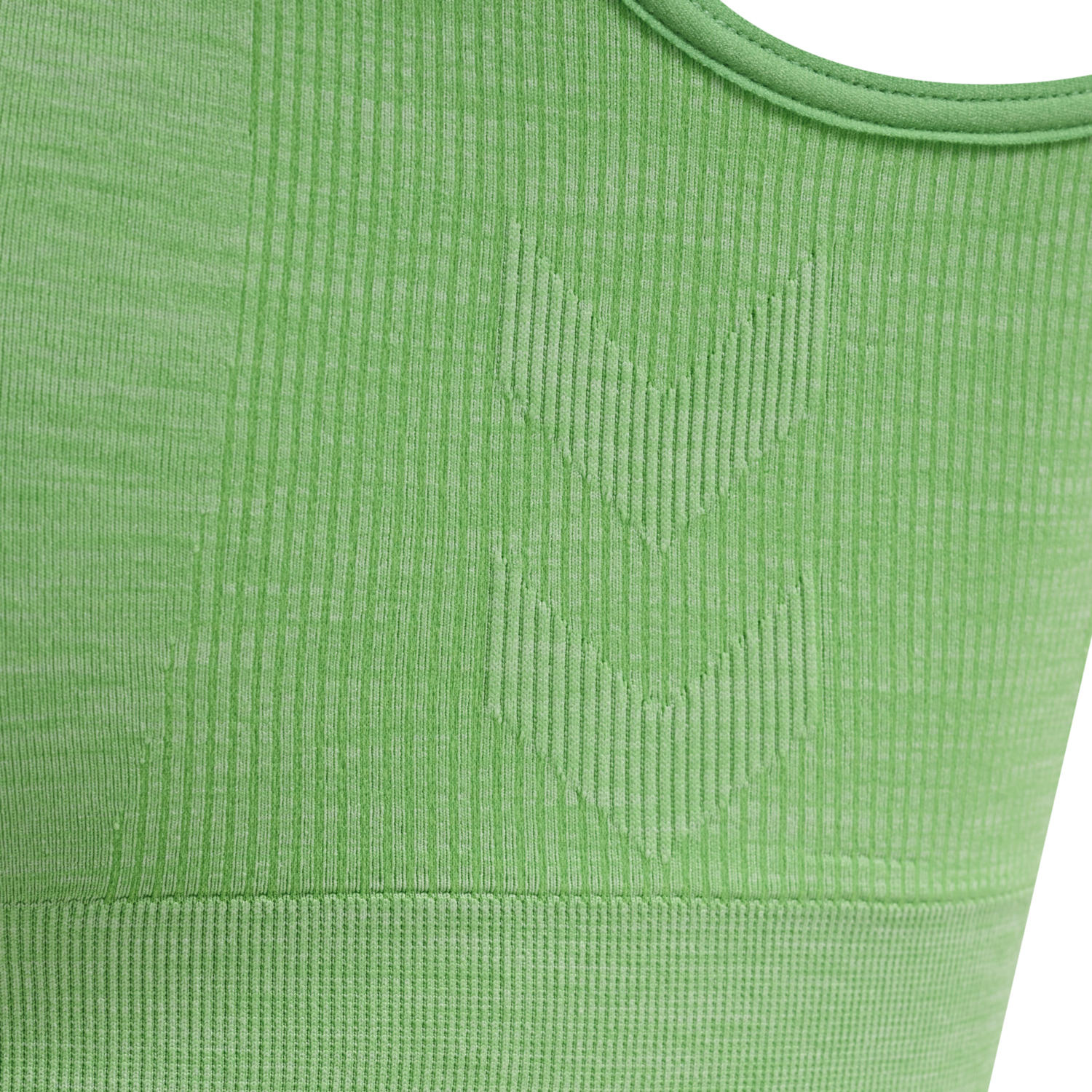 hmlMT UNA SEAMLESS SPORTS TOP, SUMMER GREEN MELANGE, packshot