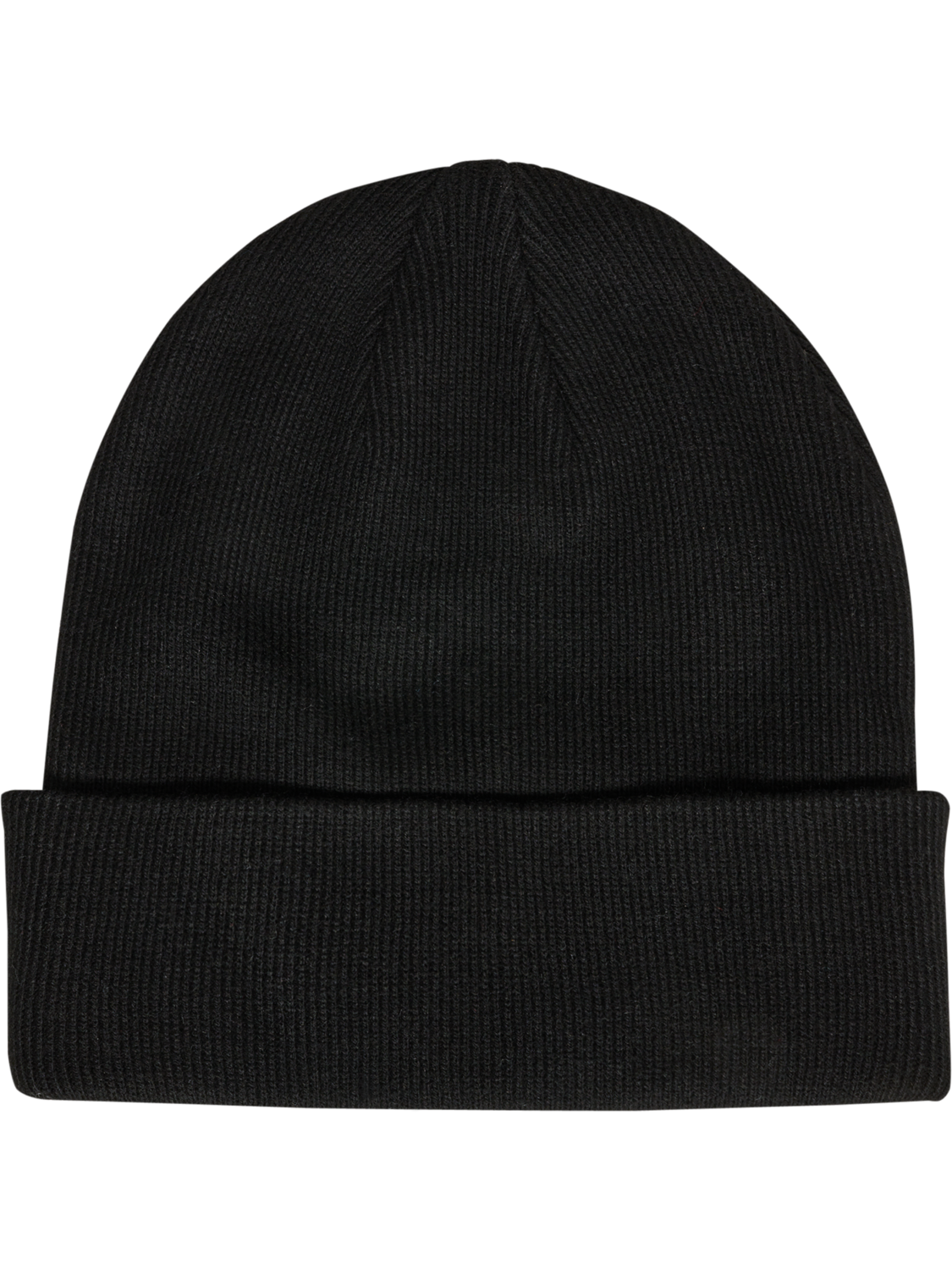 hmlROLIGAN KNITTED BEANIE, BLACK, packshot