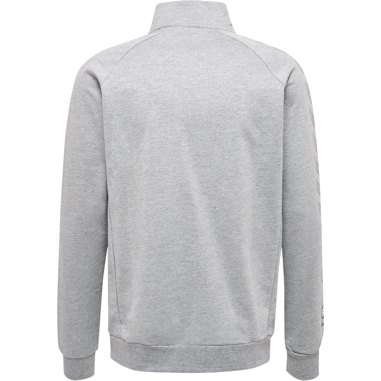 hmlMOVE GRID COTTON ZIP JACKET, GREY MELANGE, packshot