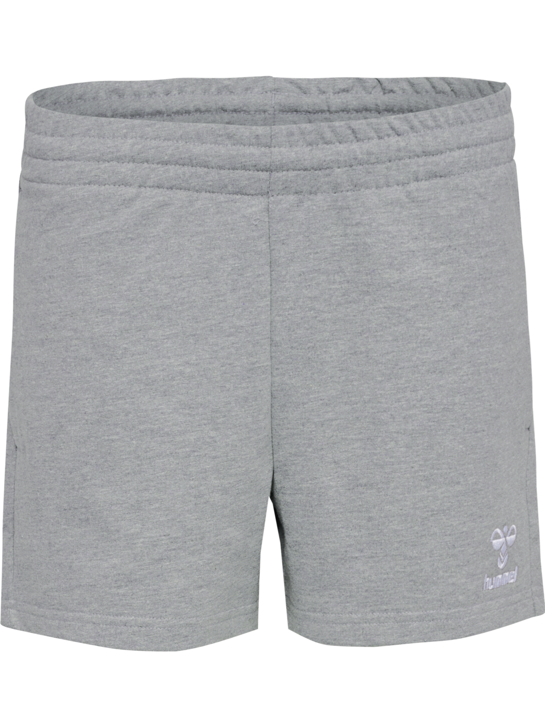 hmlGO 2.0 SWEATSHORTS KIDS, GREY MELANGE, packshot