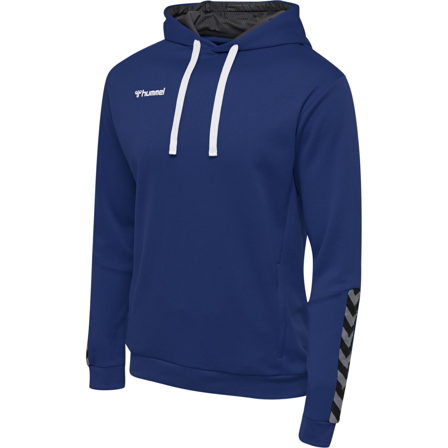 hmlAUTHENTIC POLY HOODIE, TRUE BLUE, packshot