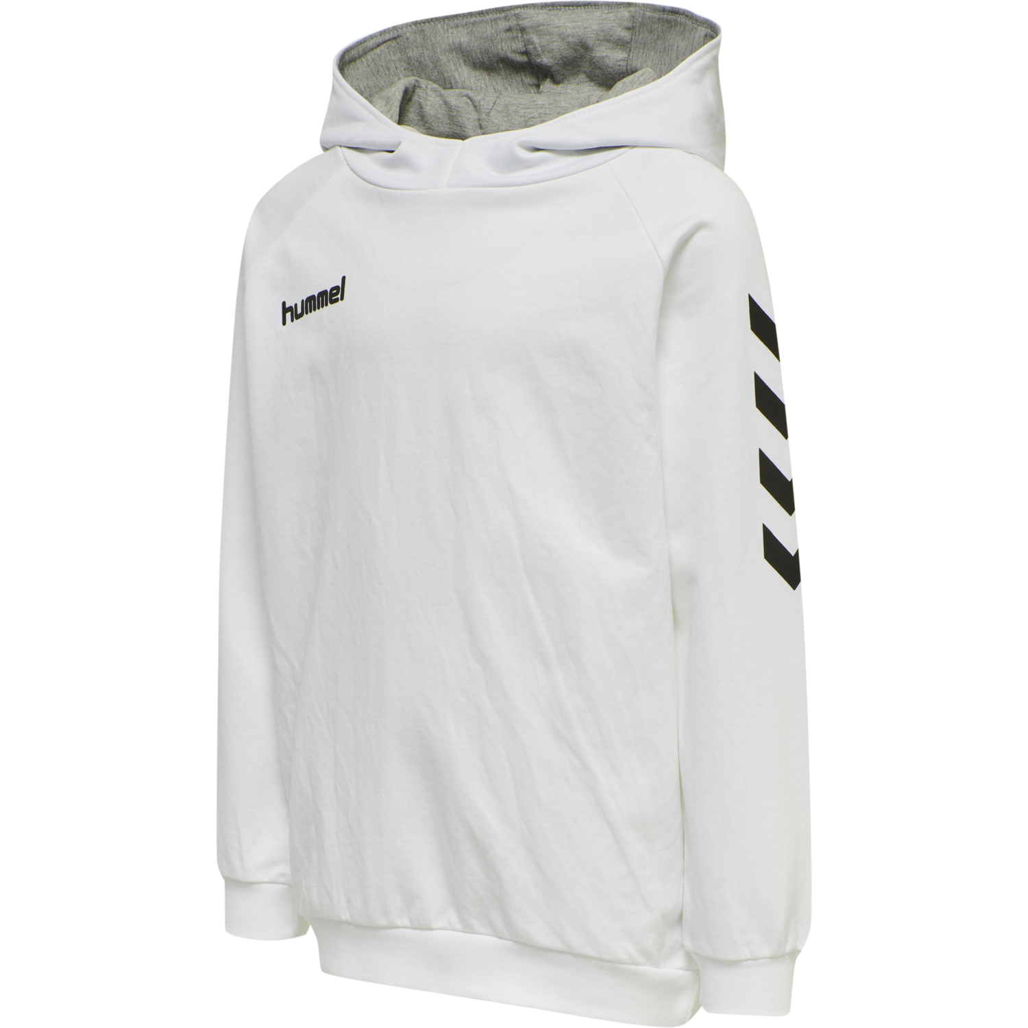 HUMMEL GO KIDS COTTON HOODIE, WHITE, packshot