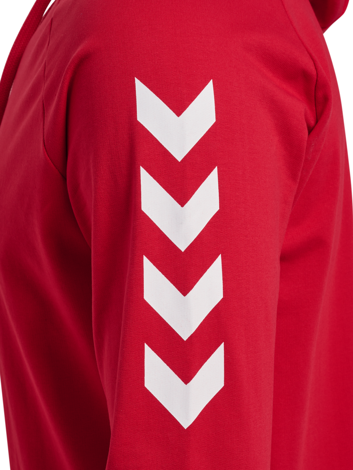 HUMMEL GO COTTON HOODIE, TRUE RED, packshot