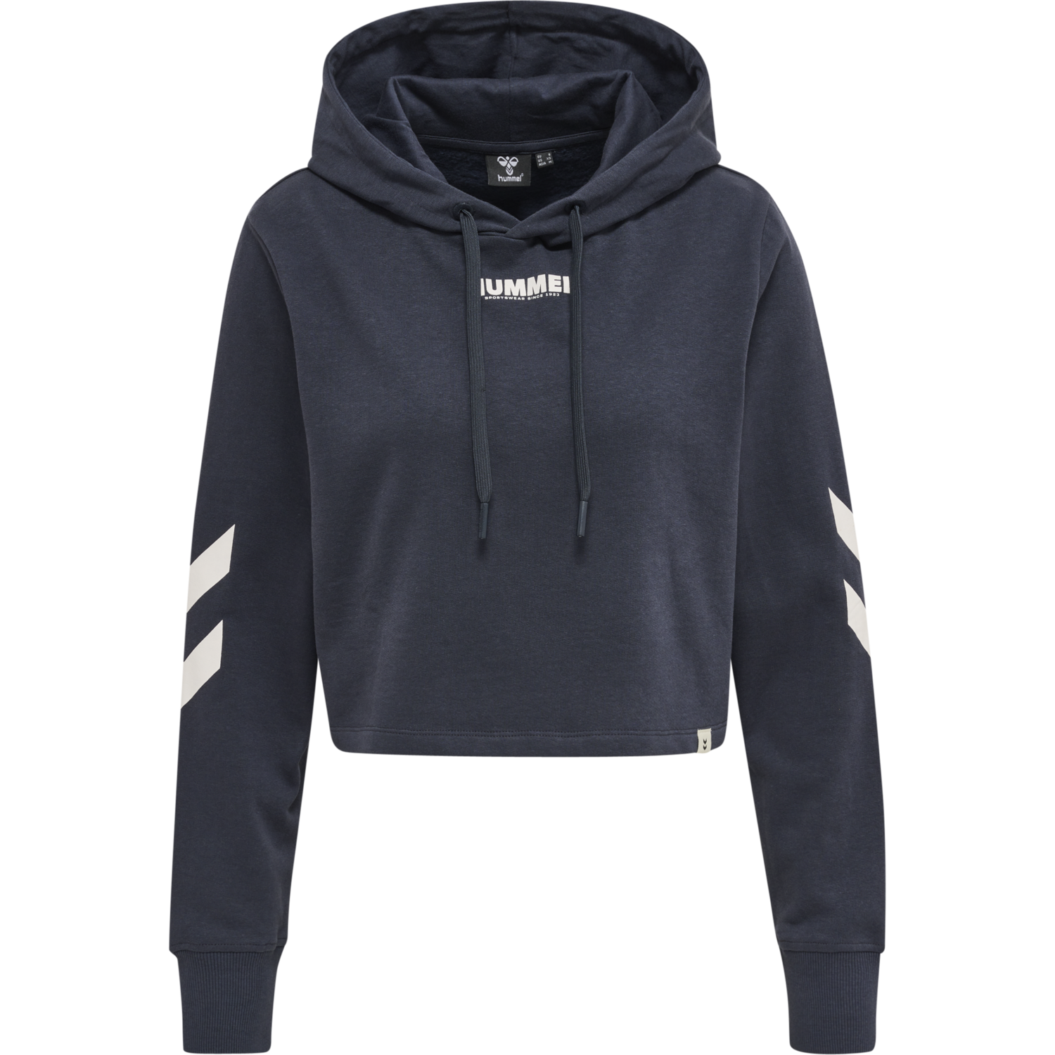 hmlLEGACY WOMAN CROPPED HOODIE, BLUE NIGHTS, packshot