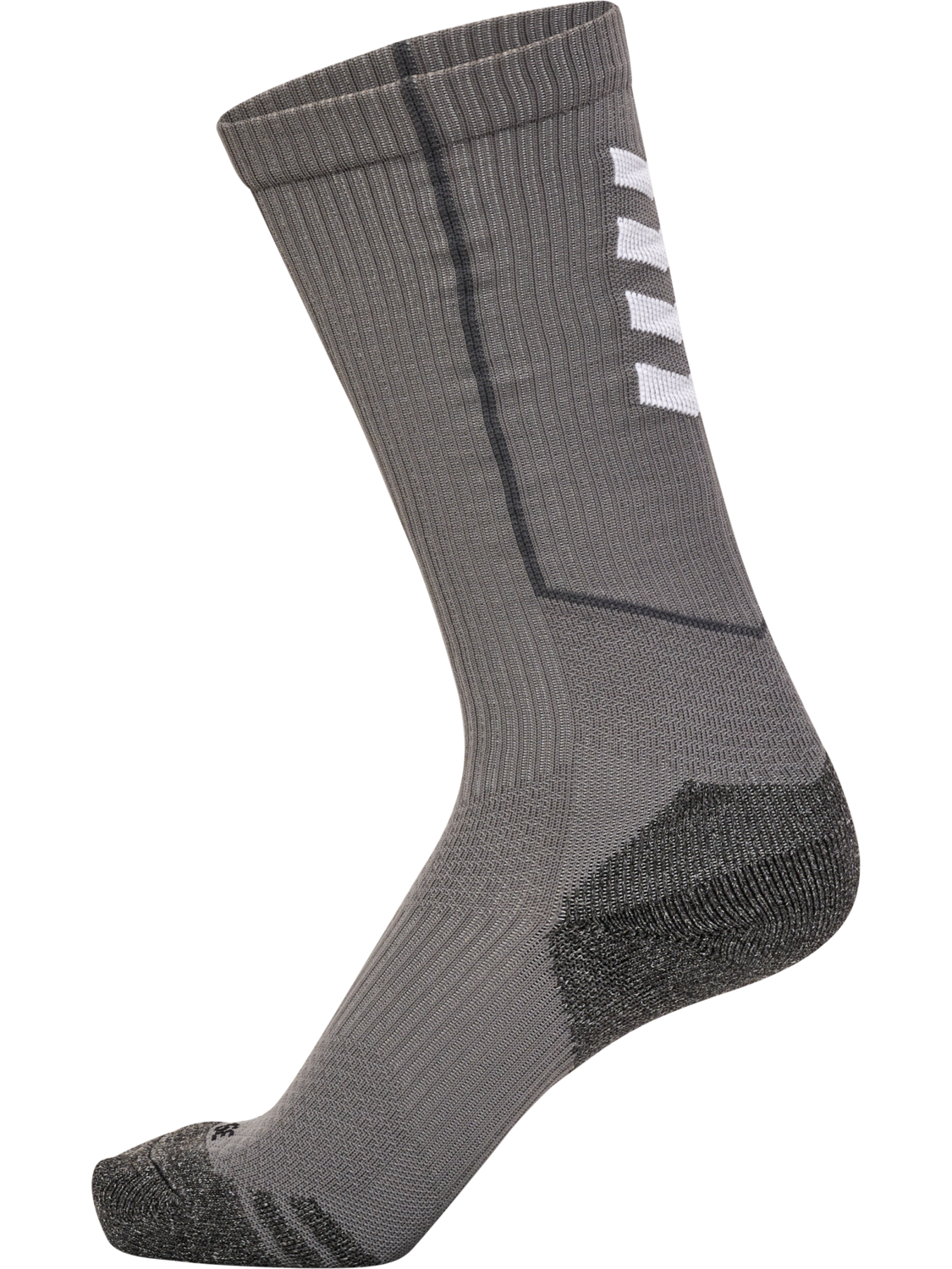 hmlPRO TRAINING SOCKS HIGH, STEEL GRAY/WHITE, packshot