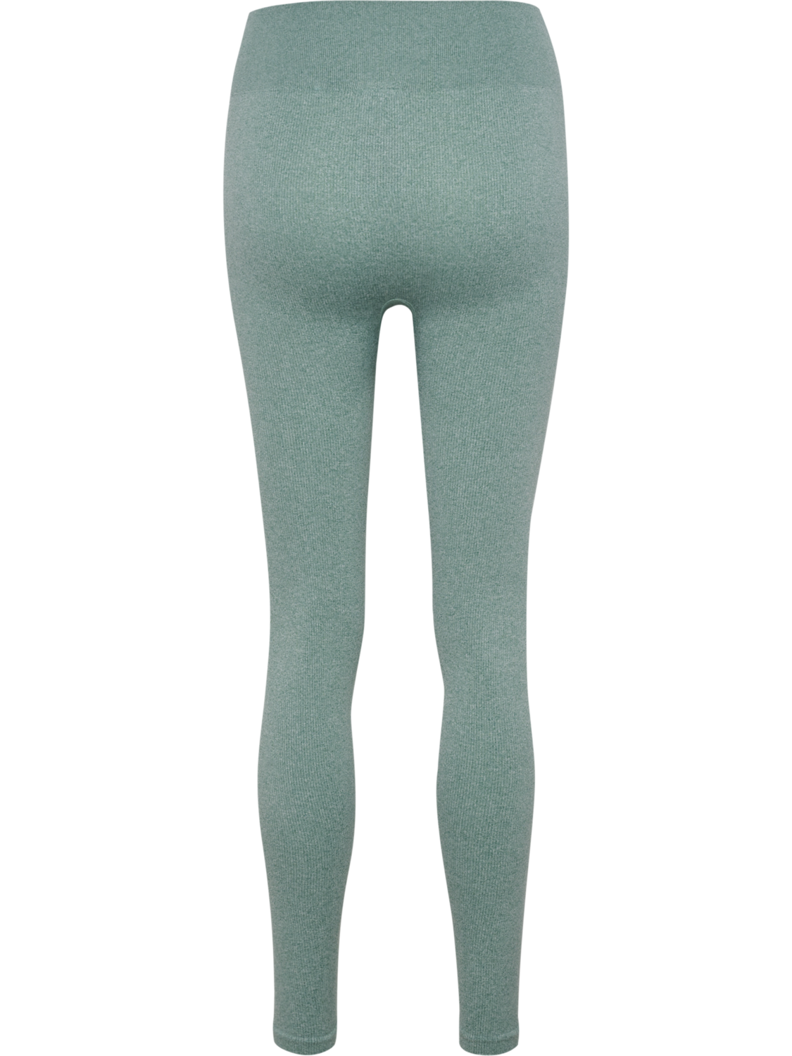 hmlYOGA SEAMLESS RIB MW TIGHTS, CHINOIS GREEN MELANGE, packshot