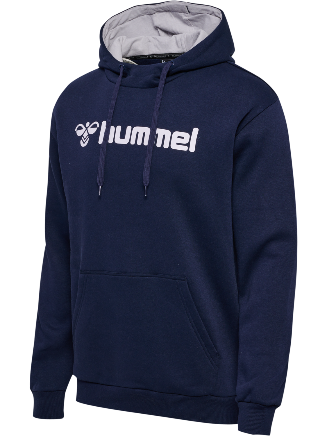 hmlMOVER COTTON HOODIE, MARINE, packshot