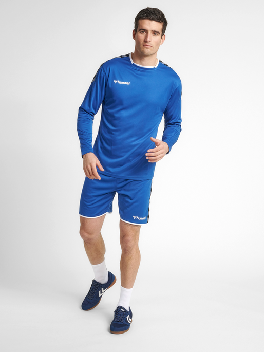 hmlAUTHENTIC POLY JERSEY L/S, TRUE BLUE, model