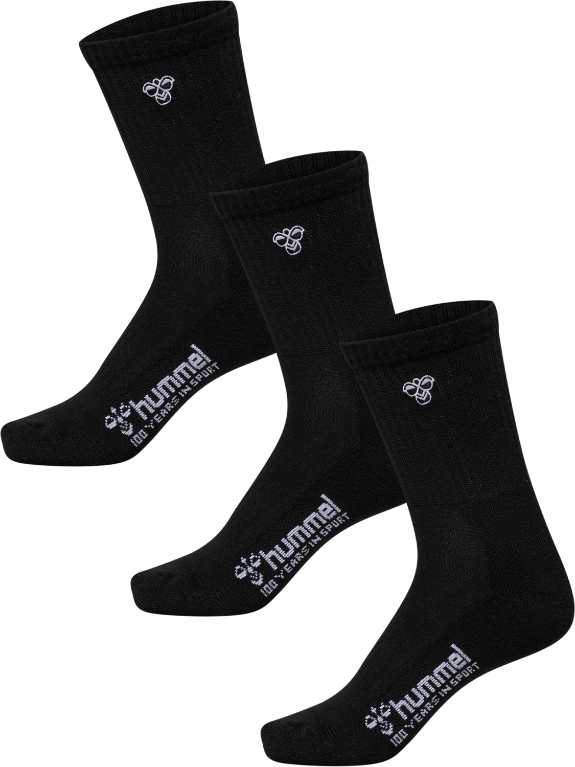 hmlJR 3-PACK SOCKS BEE, BLACK, packshot