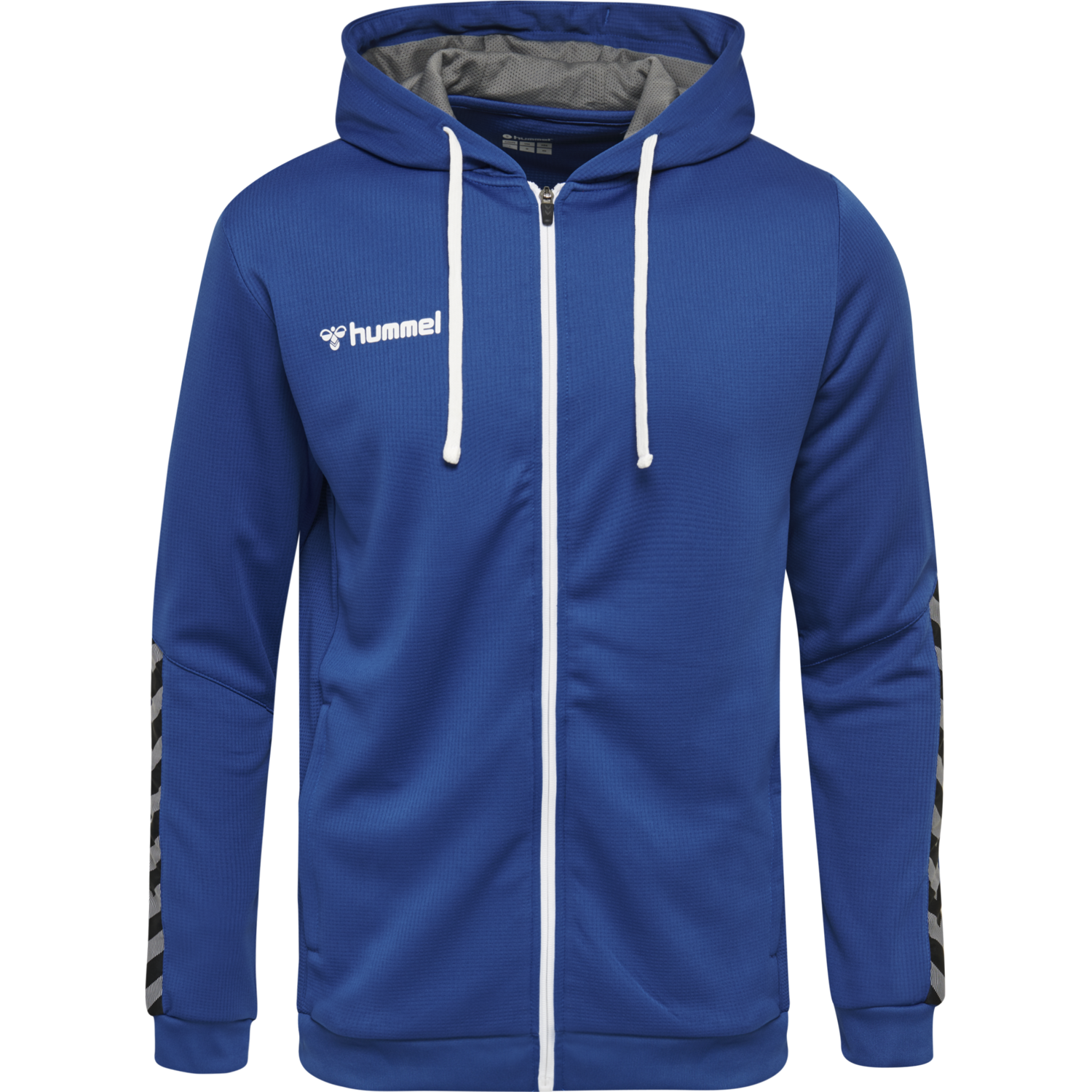 hmlAUTHENTIC POLY ZIP HOODIE, TRUE BLUE, packshot