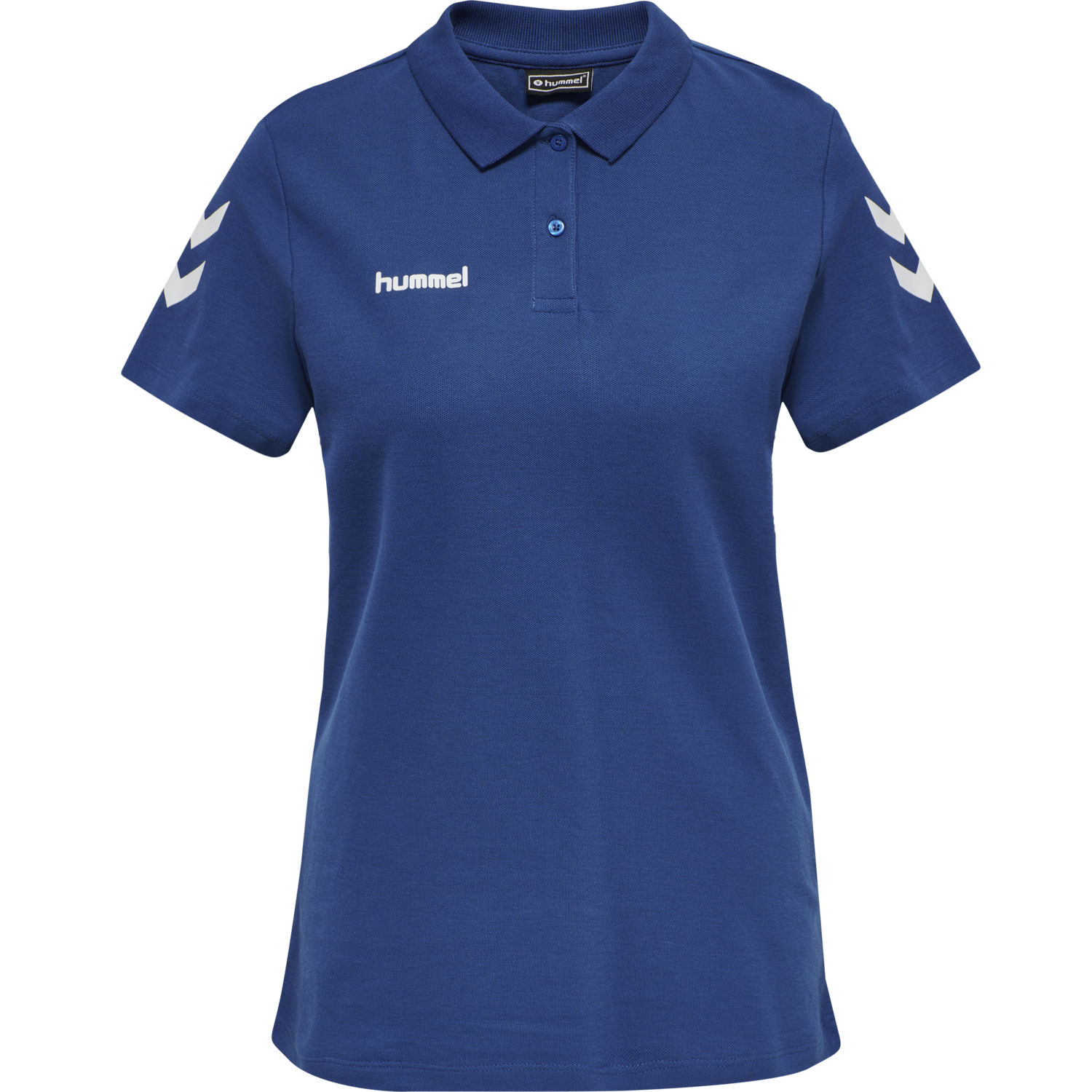 HUMMEL GO COTTON POLO WOMAN, TRUE BLUE, packshot