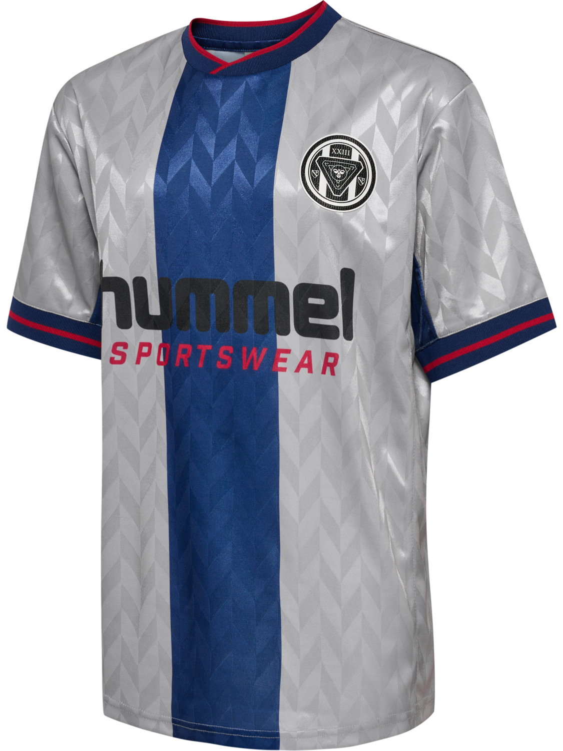 hmlJR LOOSE FB JERSEY S/S, SILVER SCONCE, packshot