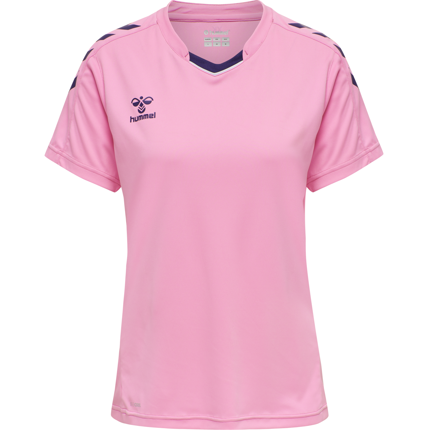 hmlCORE XK POLY JERSEY S/S WOMAN, COTTON CANDY, packshot