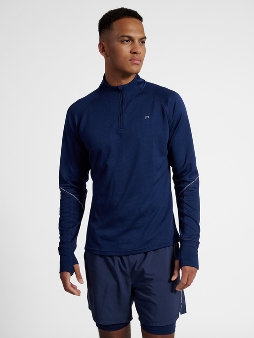nwlPOWER HALF ZIP MIDLAYER, BLACK IRIS 2, model