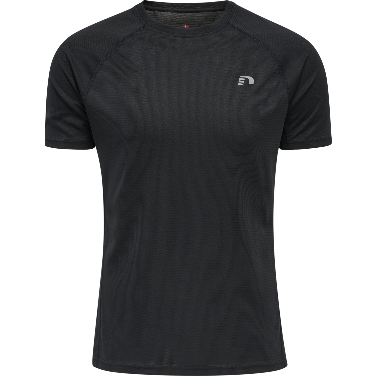 MEN CORE RUNNING T-SHIRT S/S, BLACK, packshot